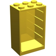Lego skříňka 2x3x4, žlutá (4534 YELLOW)